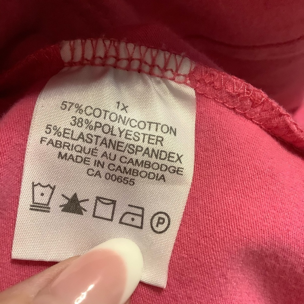 Plus Size 1X Pink Active Zone Jacket - Picture 6 of 6